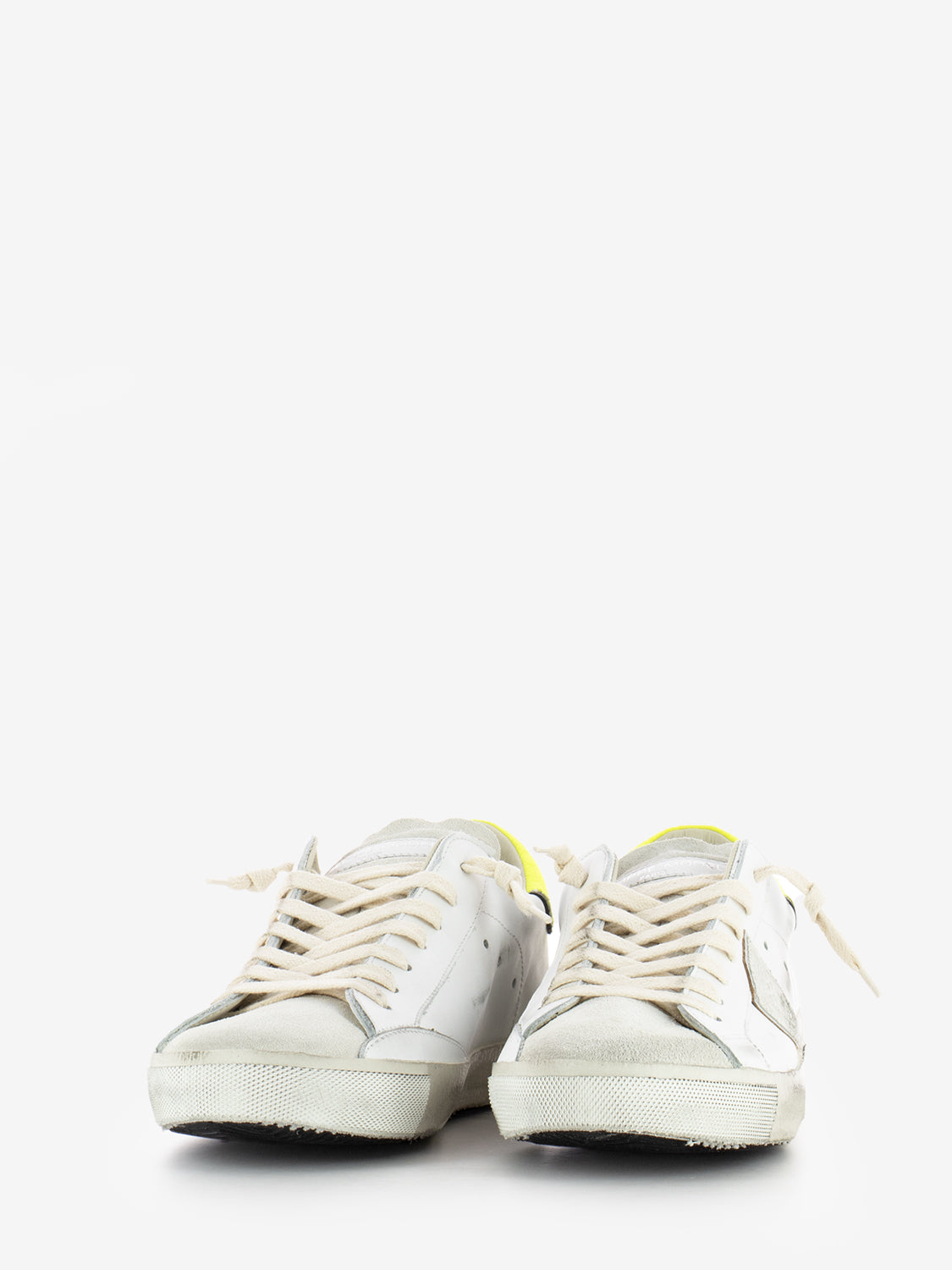 PRSX Low Man Veau tennis blanc / jaune