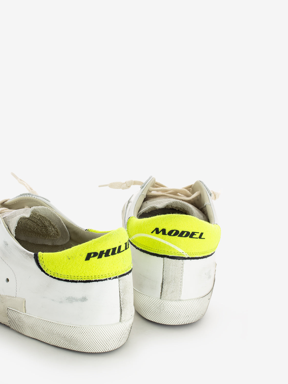 PRSX Low Man Veau tennis blanc / jaune