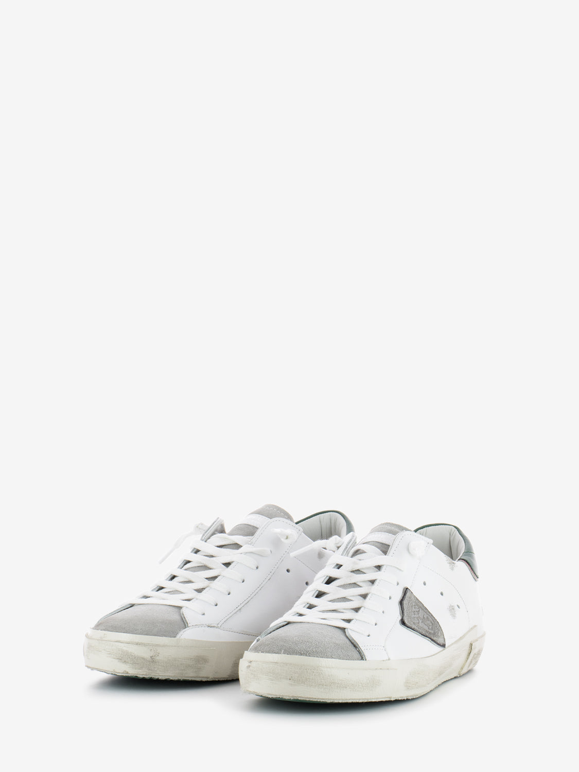 Prsx low man veau vintage blanc / vert