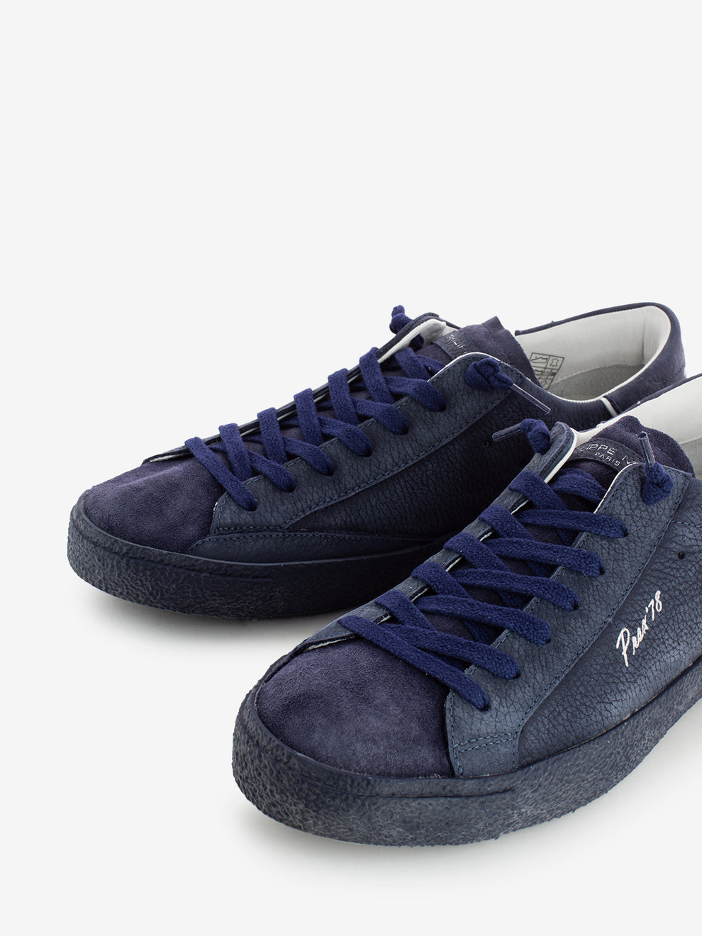 Prsx Low nabuck '70 bleu navy
