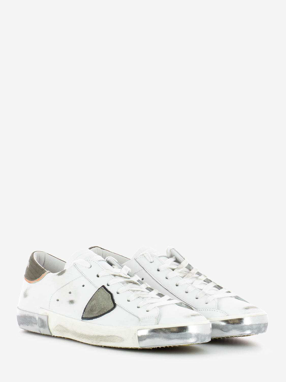 Prsx low white technical veau