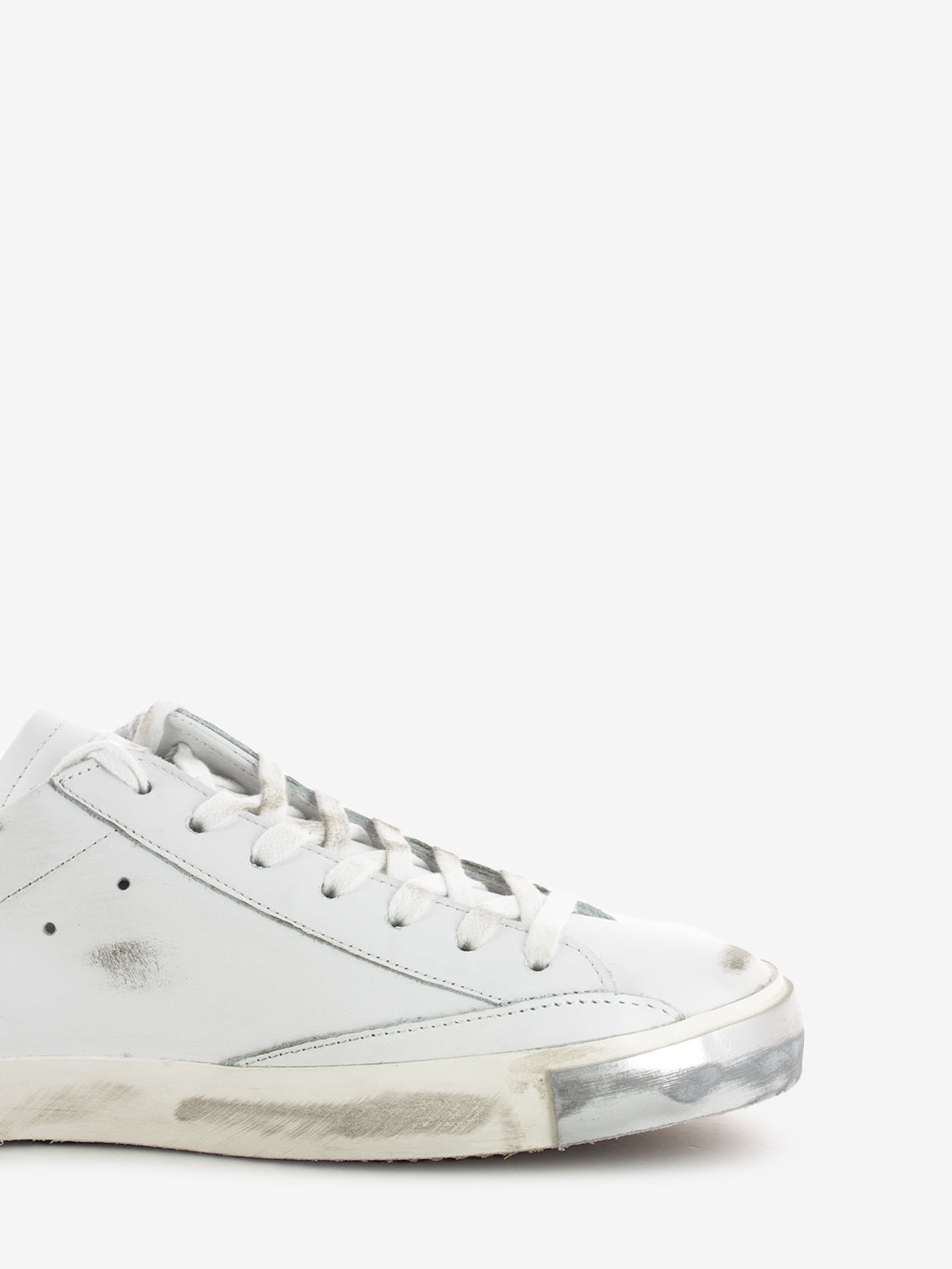 Prsx low white technical veau