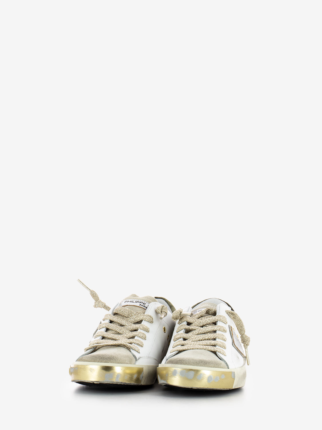 Prsx Low veau velour blanc / militaire