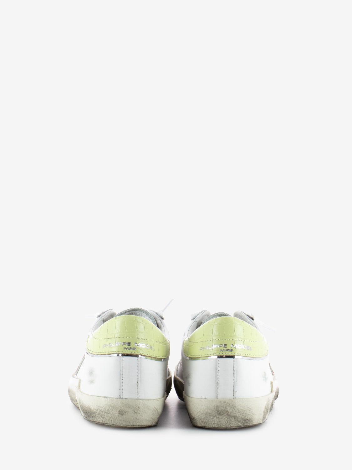 Prsx low woman veau croco pop blanc / jaune