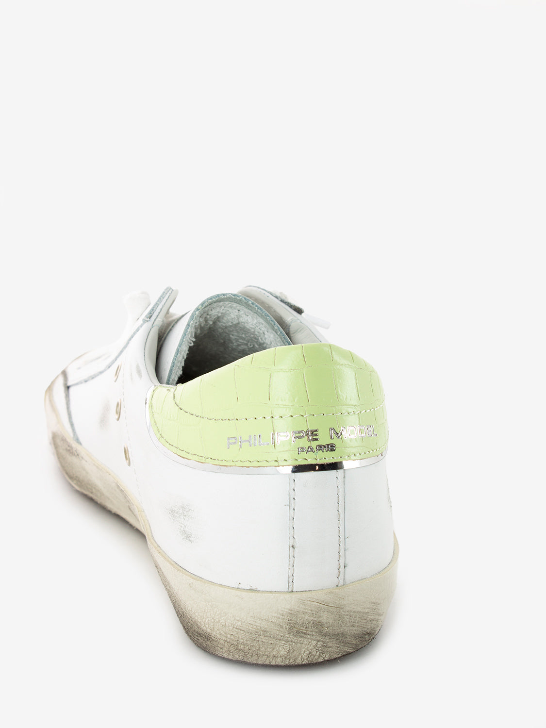 Prsx low woman veau croco pop blanc / jaune