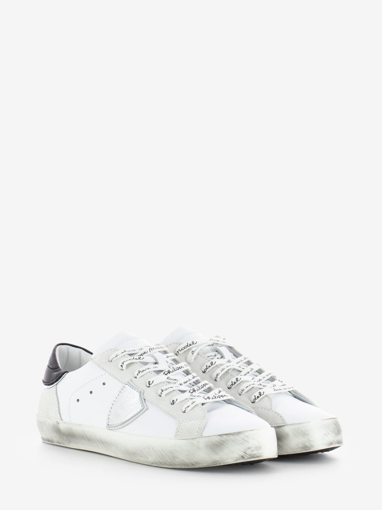 PHILIPPE MODEL JUNIOR - Sneakers Prsx white / black / silver