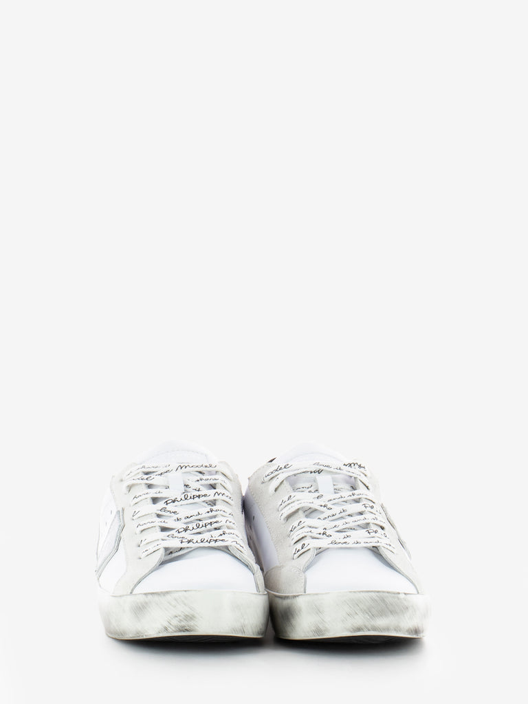PHILIPPE MODEL JUNIOR - Sneakers Prsx white / black / silver