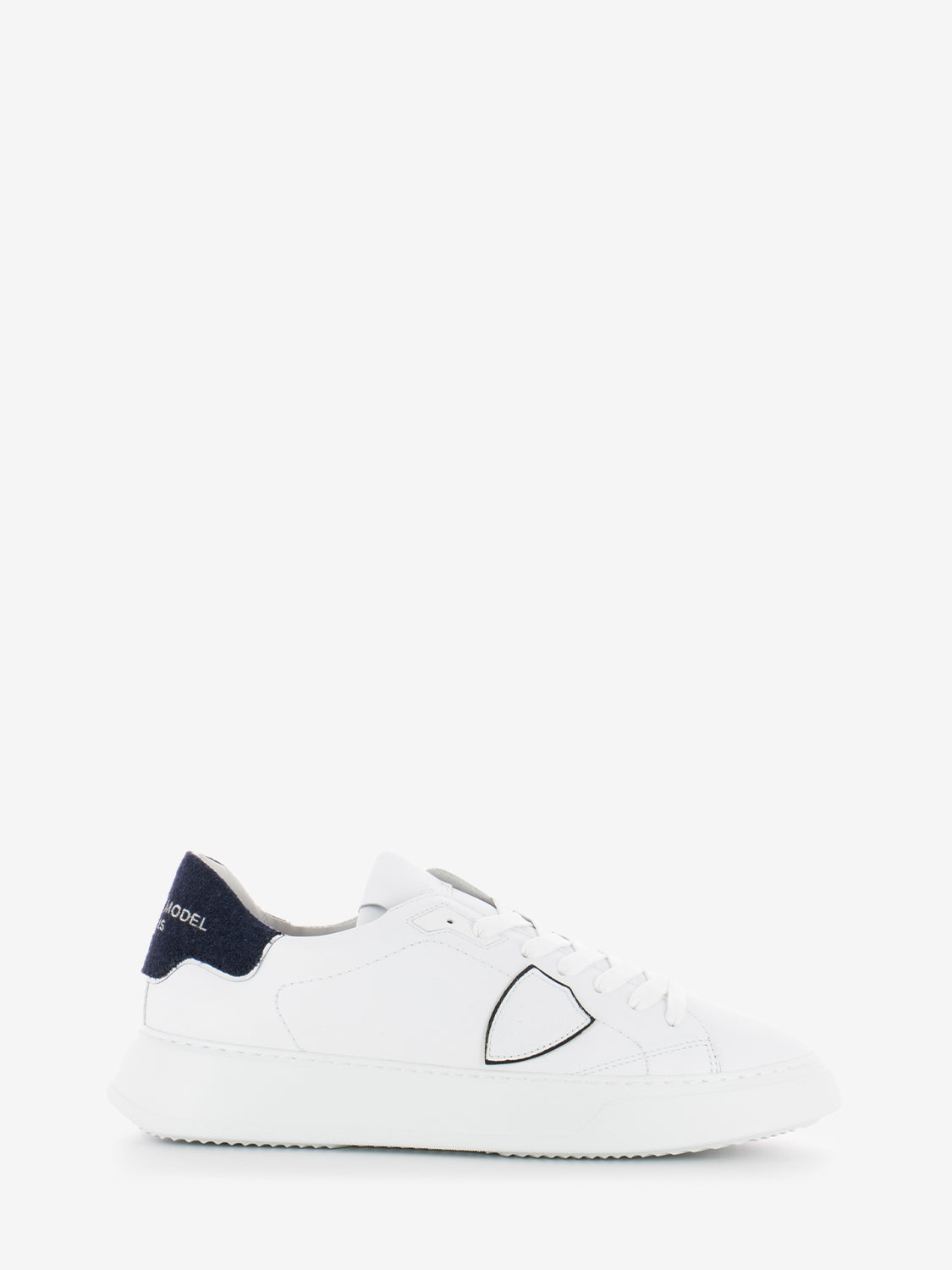 Temple low man veau laine blanc / bleu