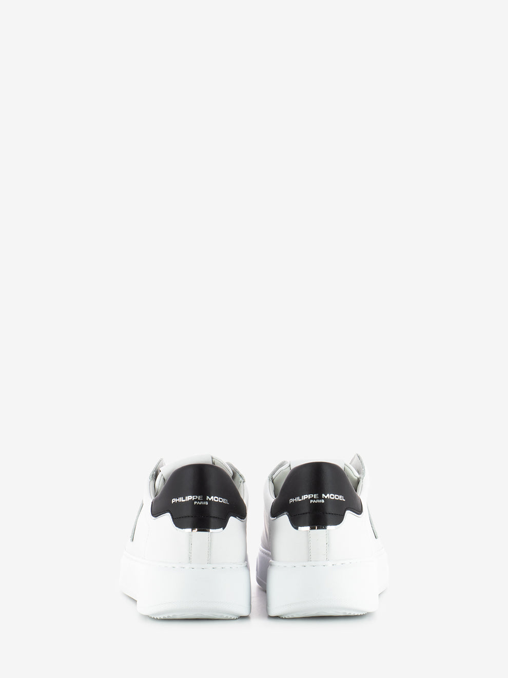 Temple low veau daim blanc / noir