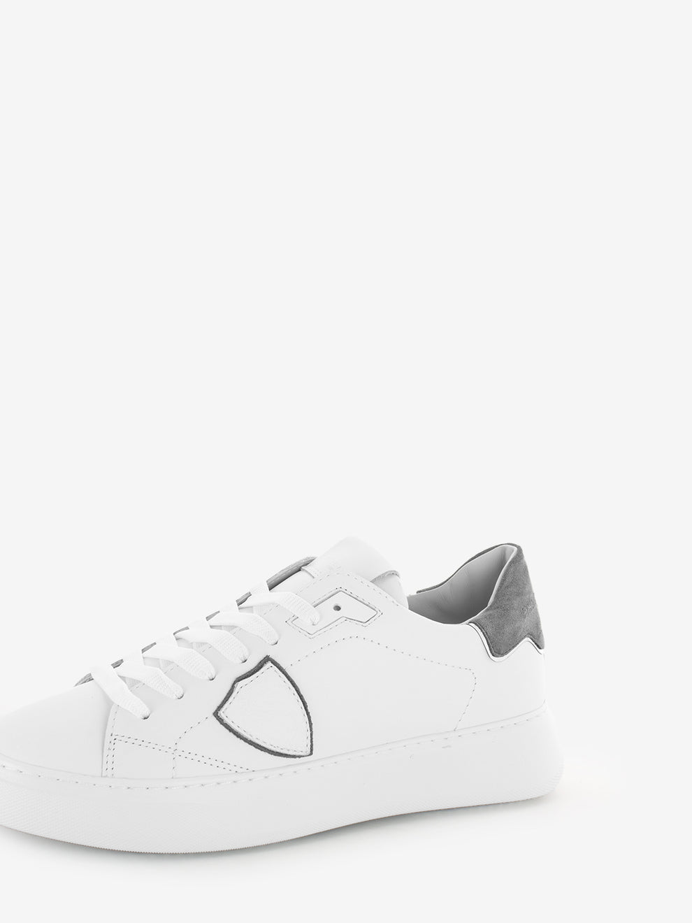 Temple low veau daim blanc / vert