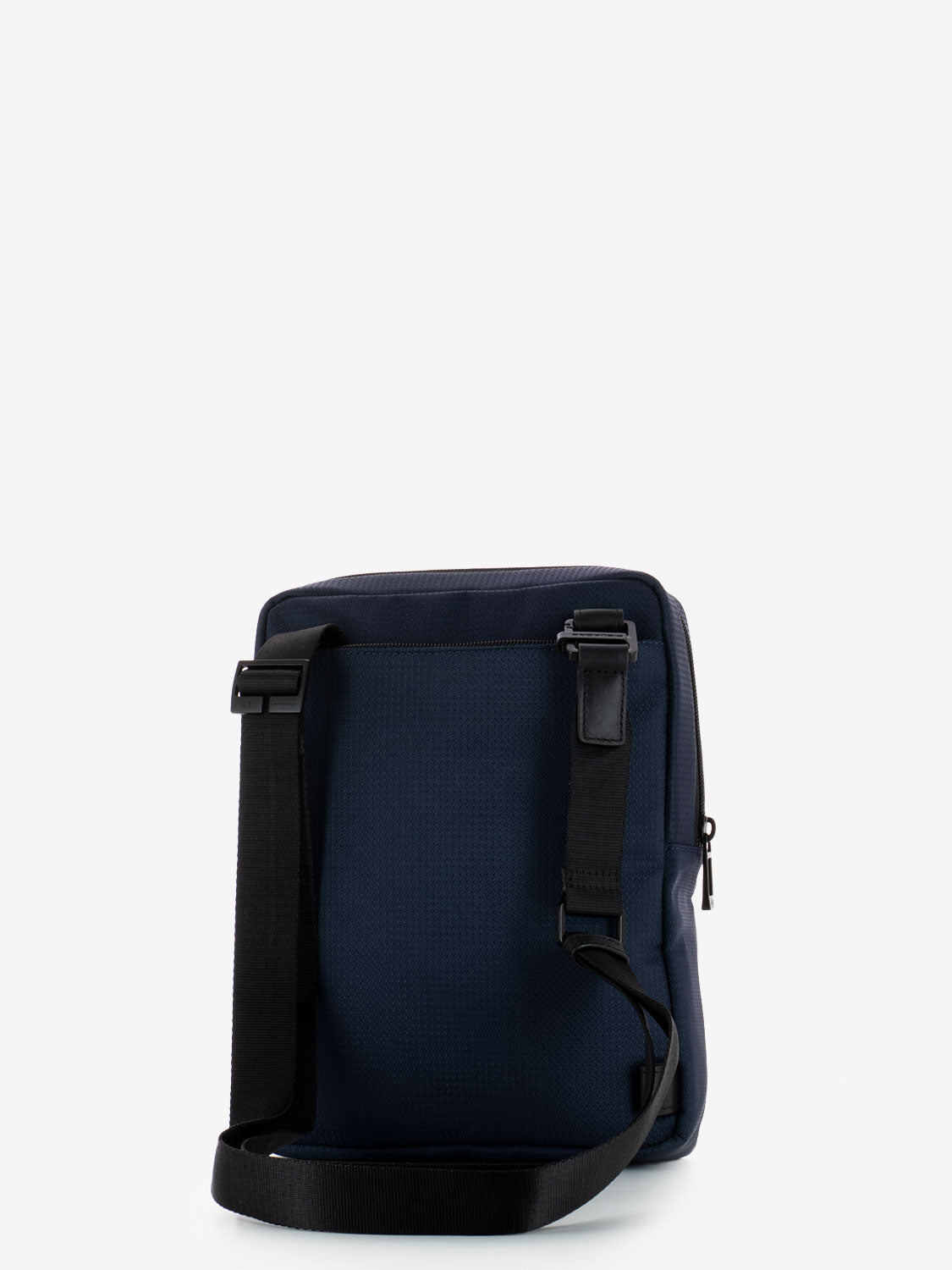 Borsello porta Ipad in tessuto e pelle blu