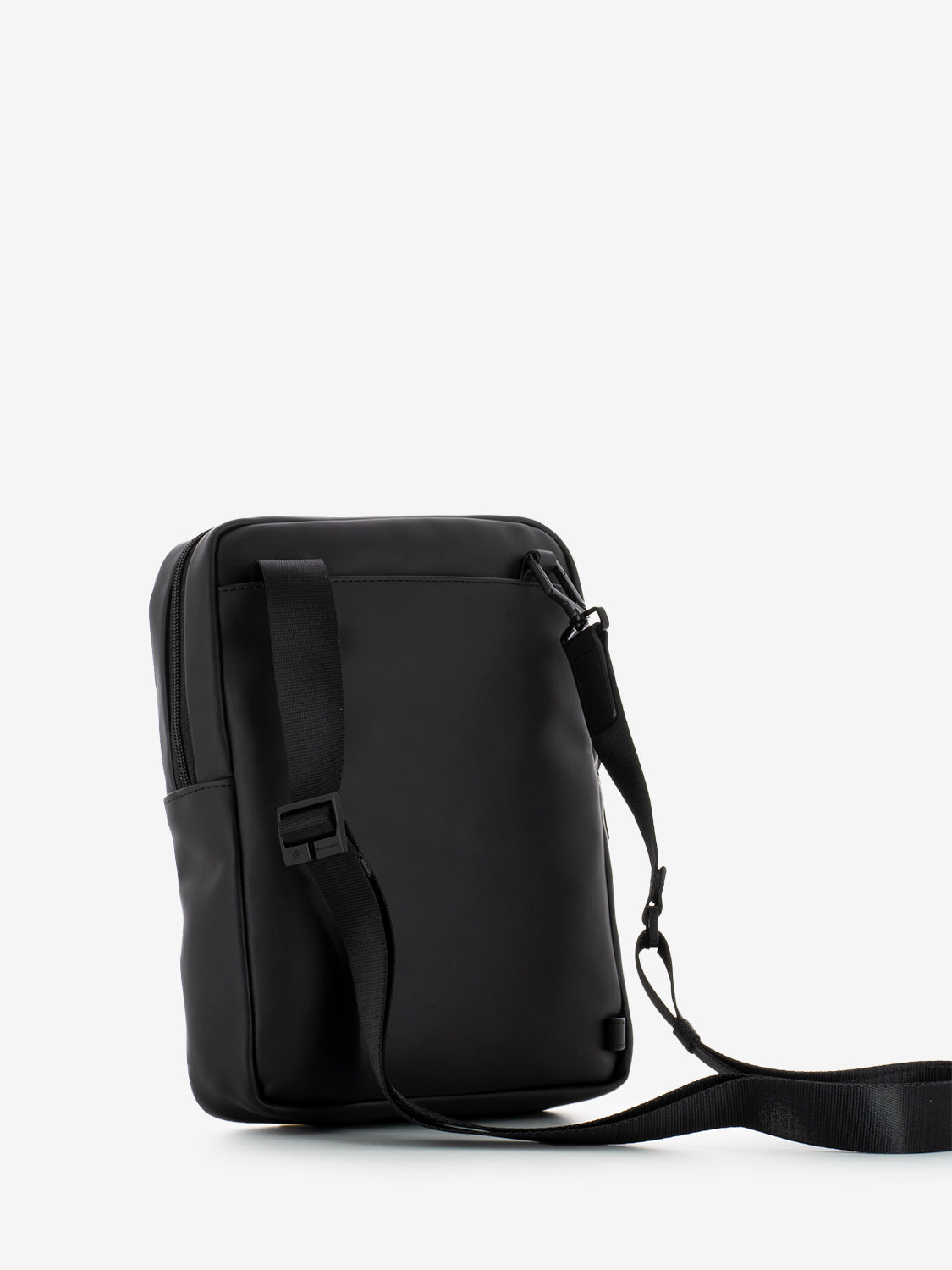 Borsello Porta Ipad® in tessuto gommato nero