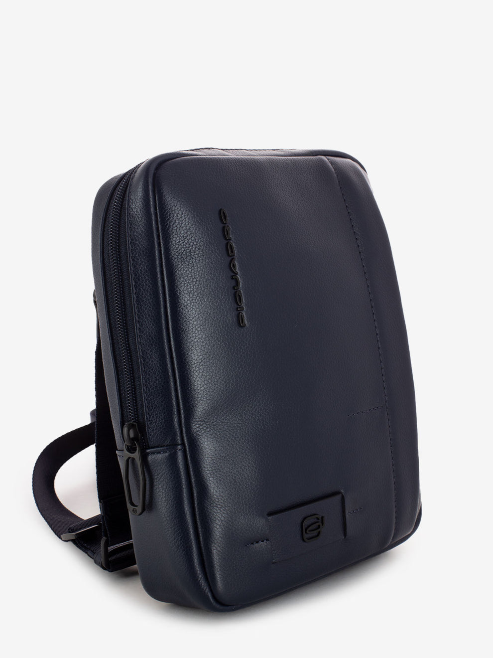 Blue leather iPad® mini pouch