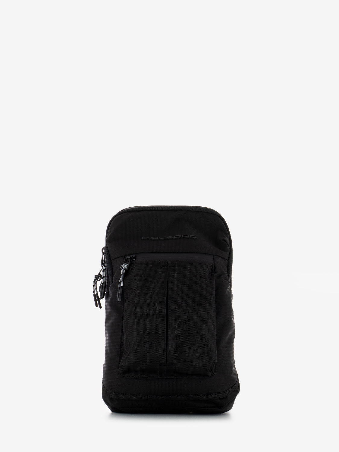 One shoulder in black fabric