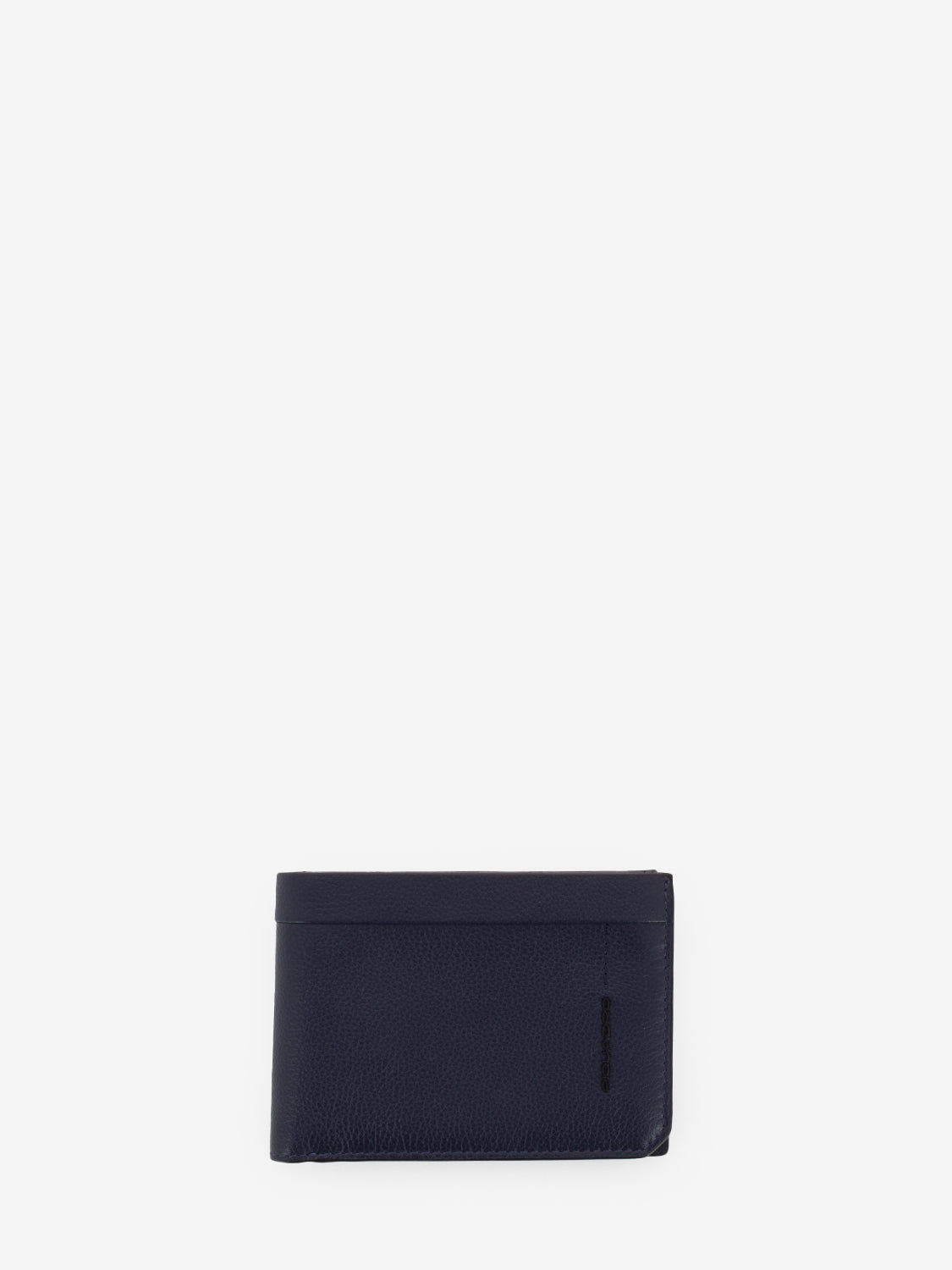 Blue leather wallet with document holder