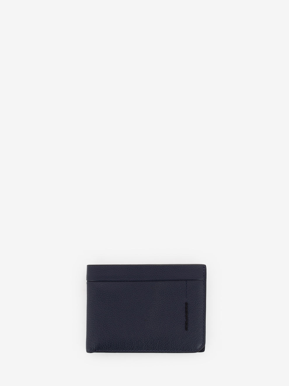 Blue leather wallet with coin purse