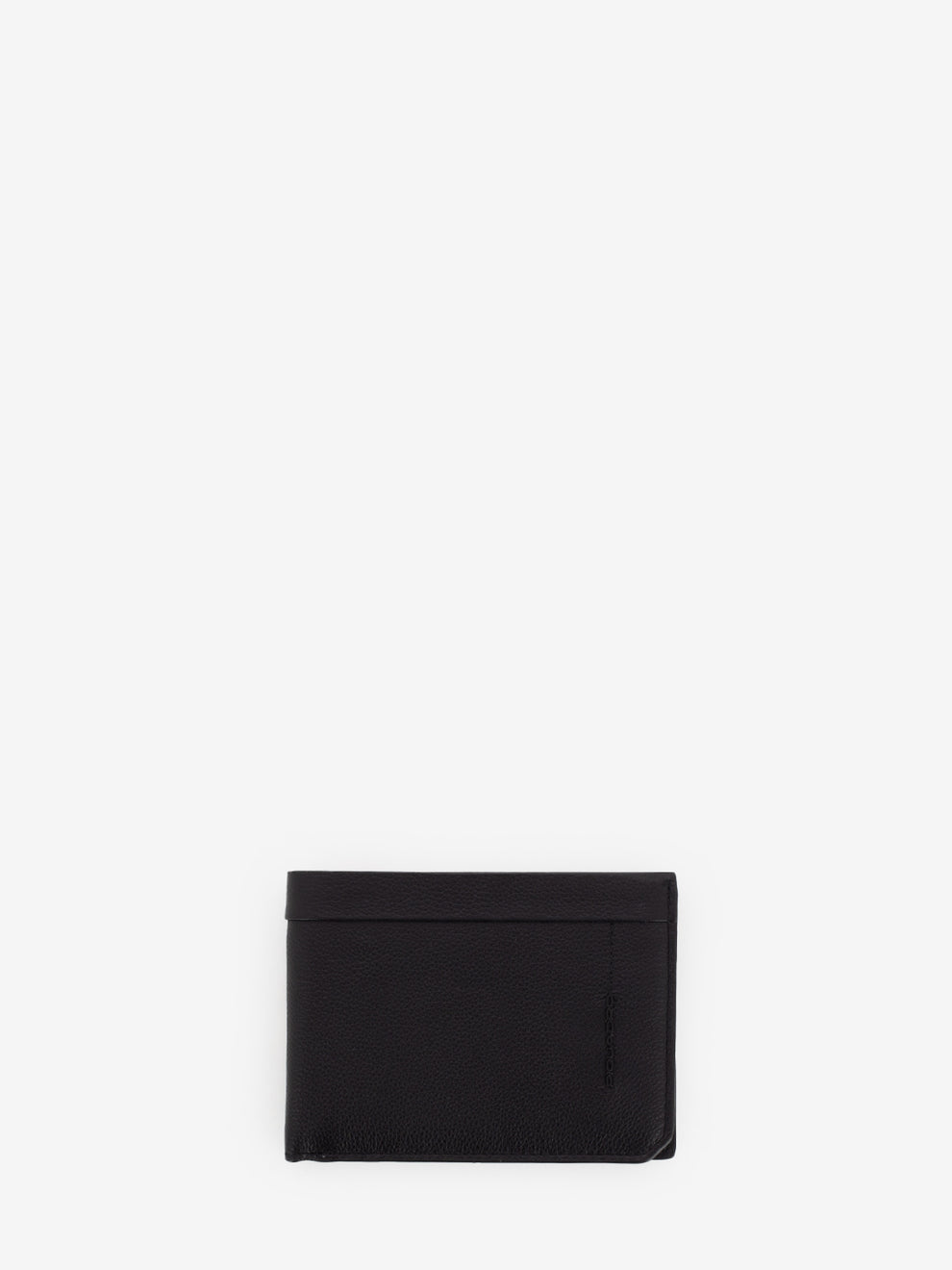 Black leather wallet with coin purse