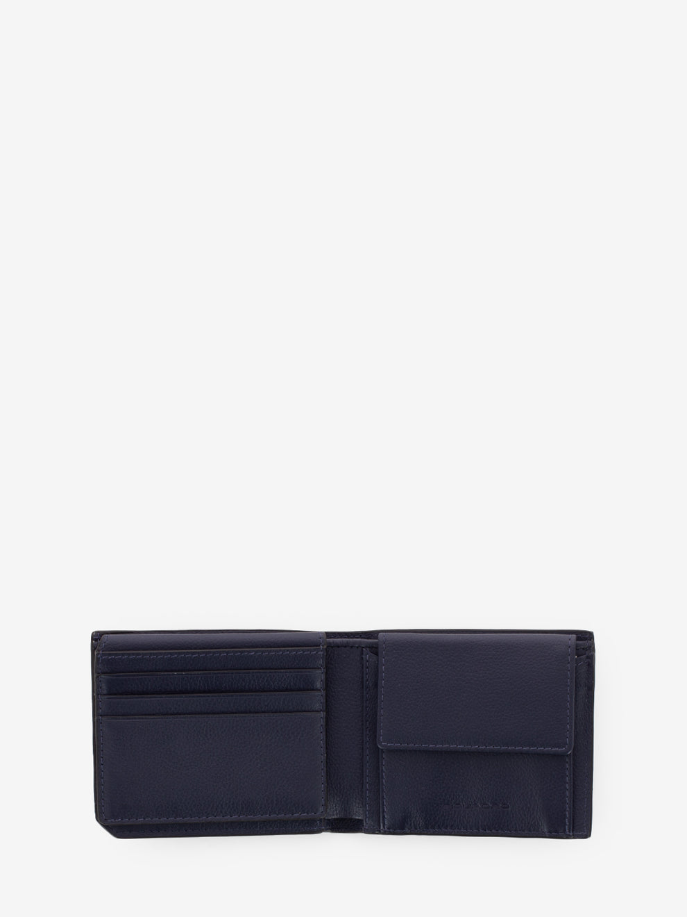 Blue Leather RFID Wallet