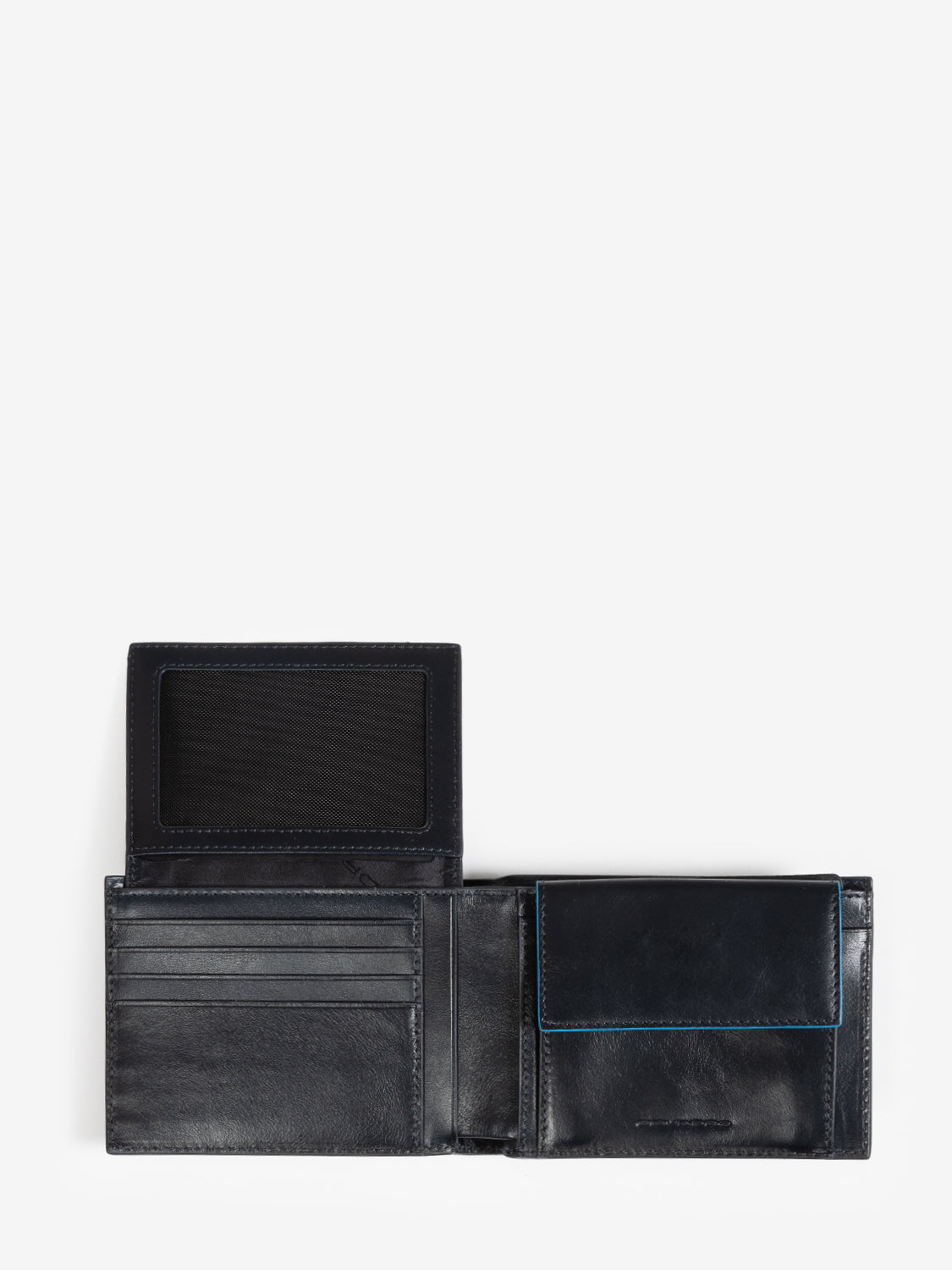 Portafoglio uomo con porta documenti blu