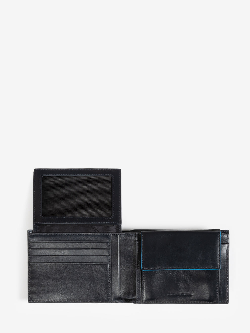 Portafoglio uomo con porta documenti blu