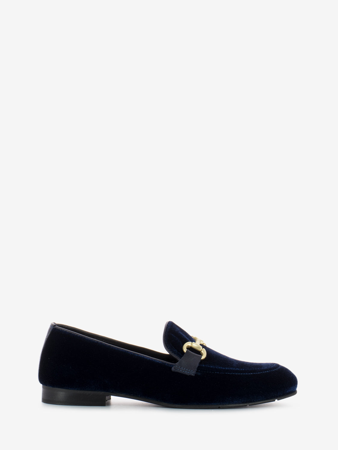 Blue Velvet Moccasins