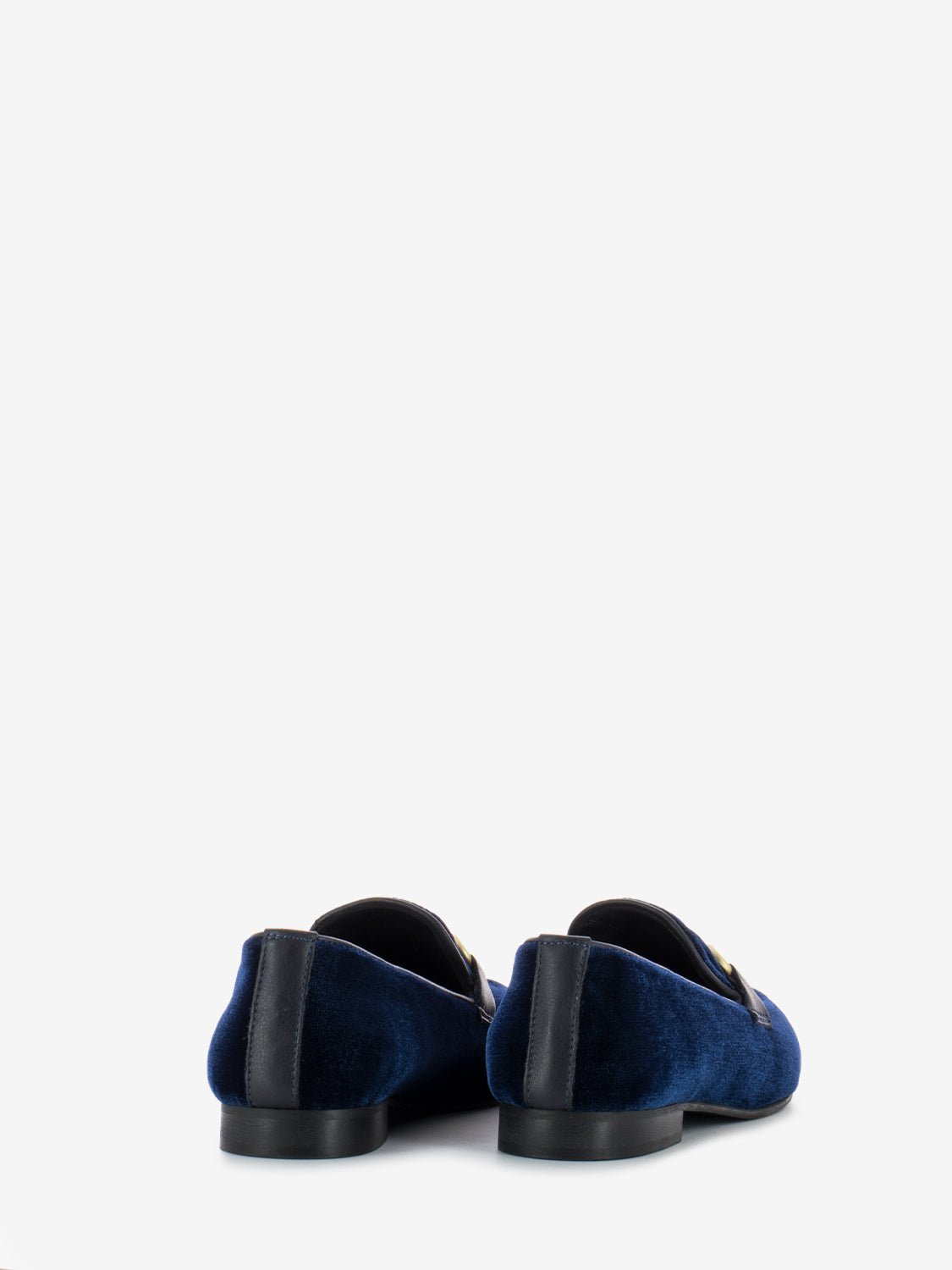 Blue Velvet Moccasins