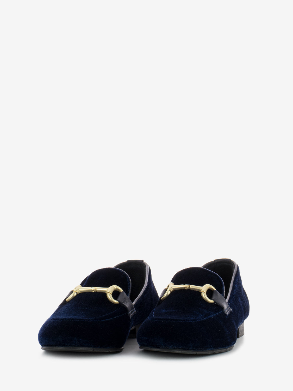 Blue Velvet Moccasins