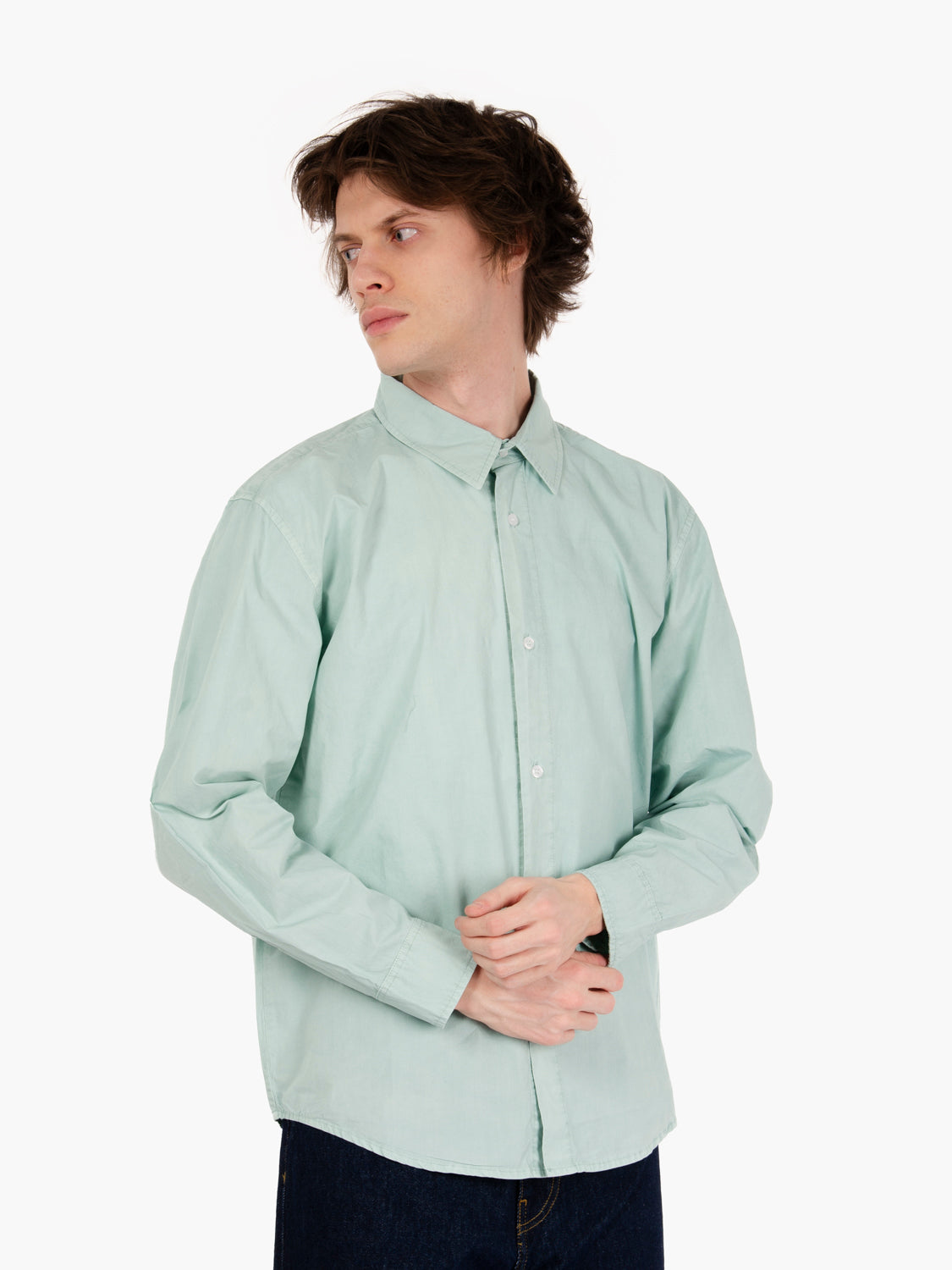Applique Logo Shirt Blue Haze
