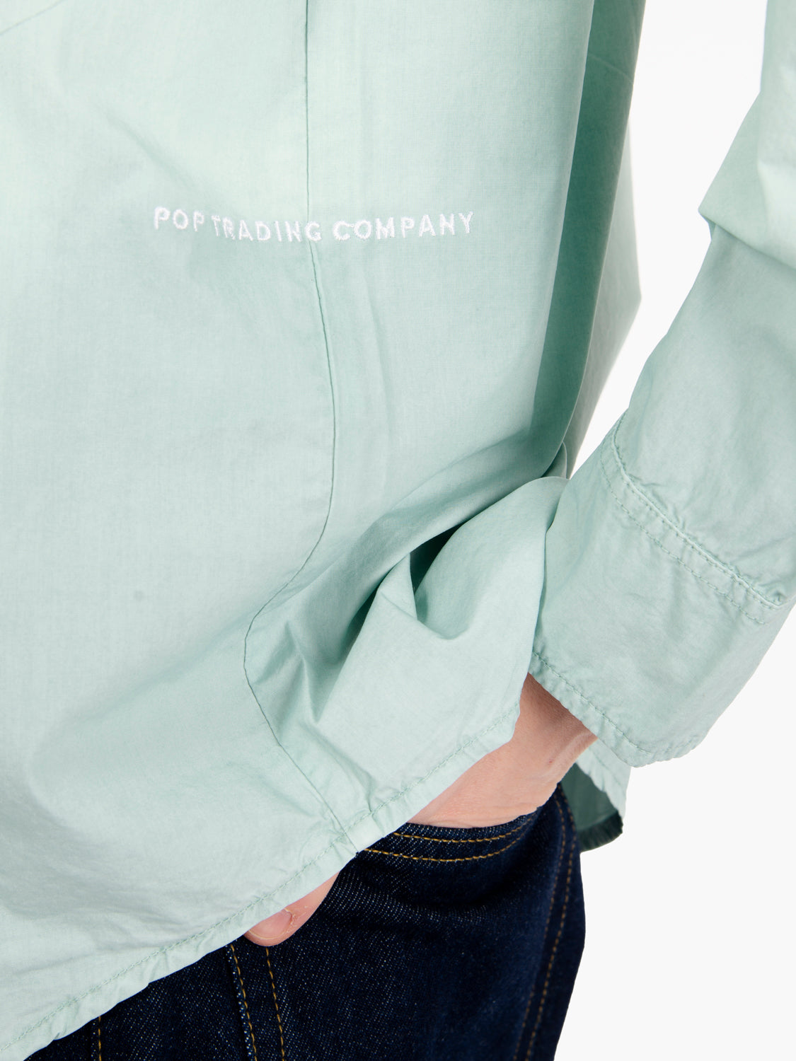 Applique Logo Shirt Blue Haze
