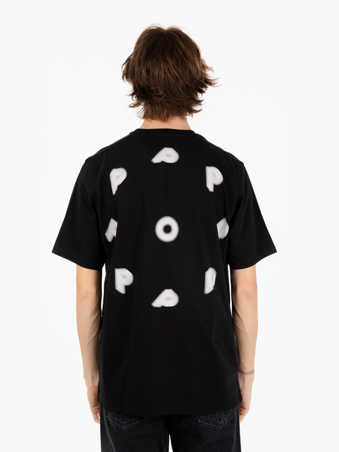 Blurred t-shirt black pop