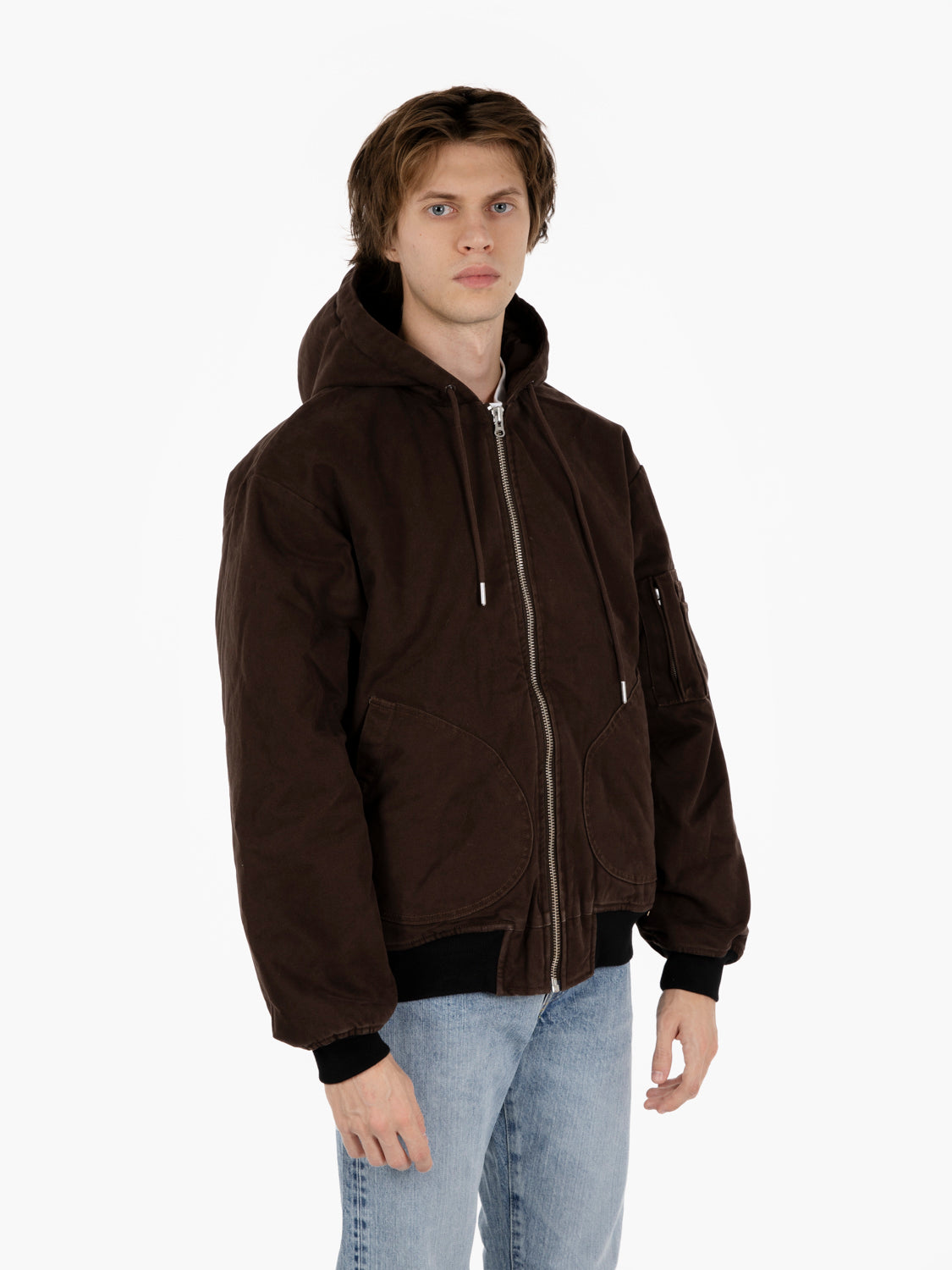Hooded flight jacket delicioso