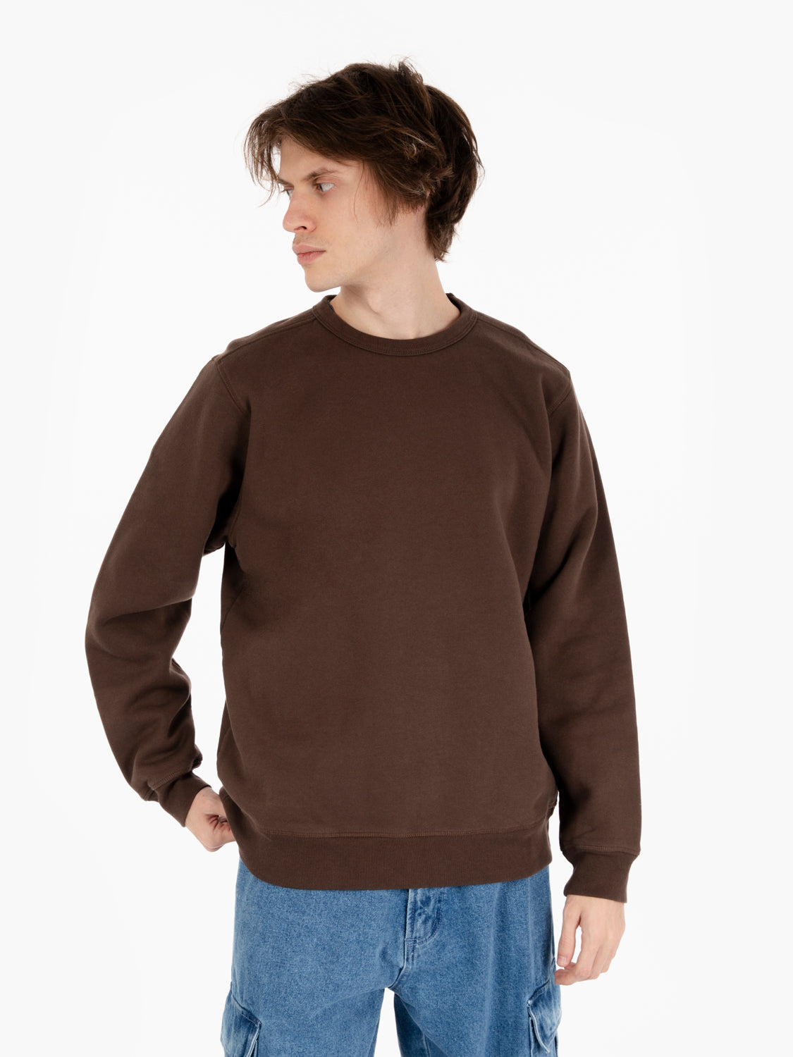 Delicious brown crewneck sweat logo
