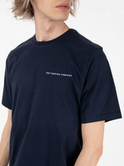 POP TRADING COMPANY - Logo t-shirt navy / viola