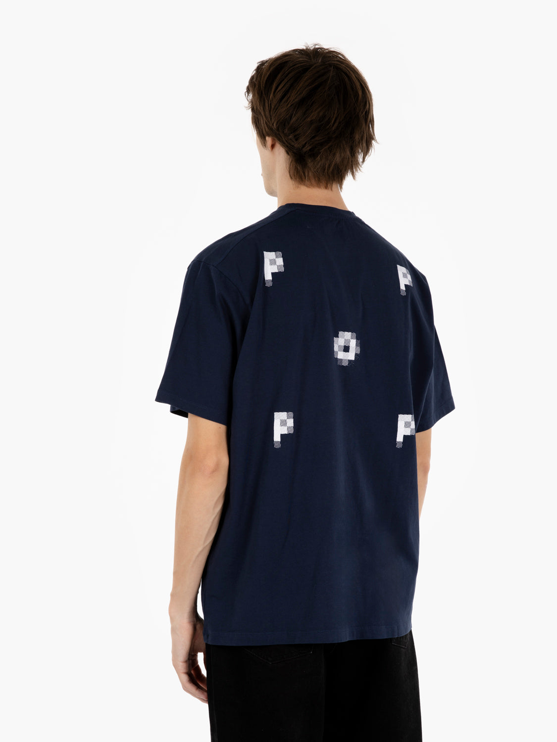 Pixel logo t-shirt navy