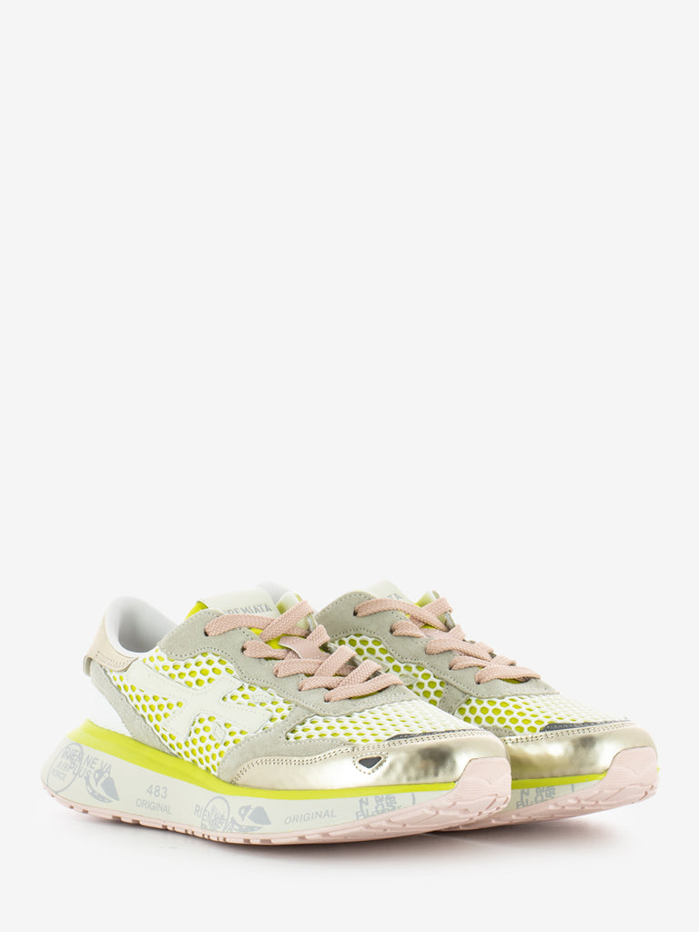 PREMIATA - Sneaker Lauryn lime / bianco