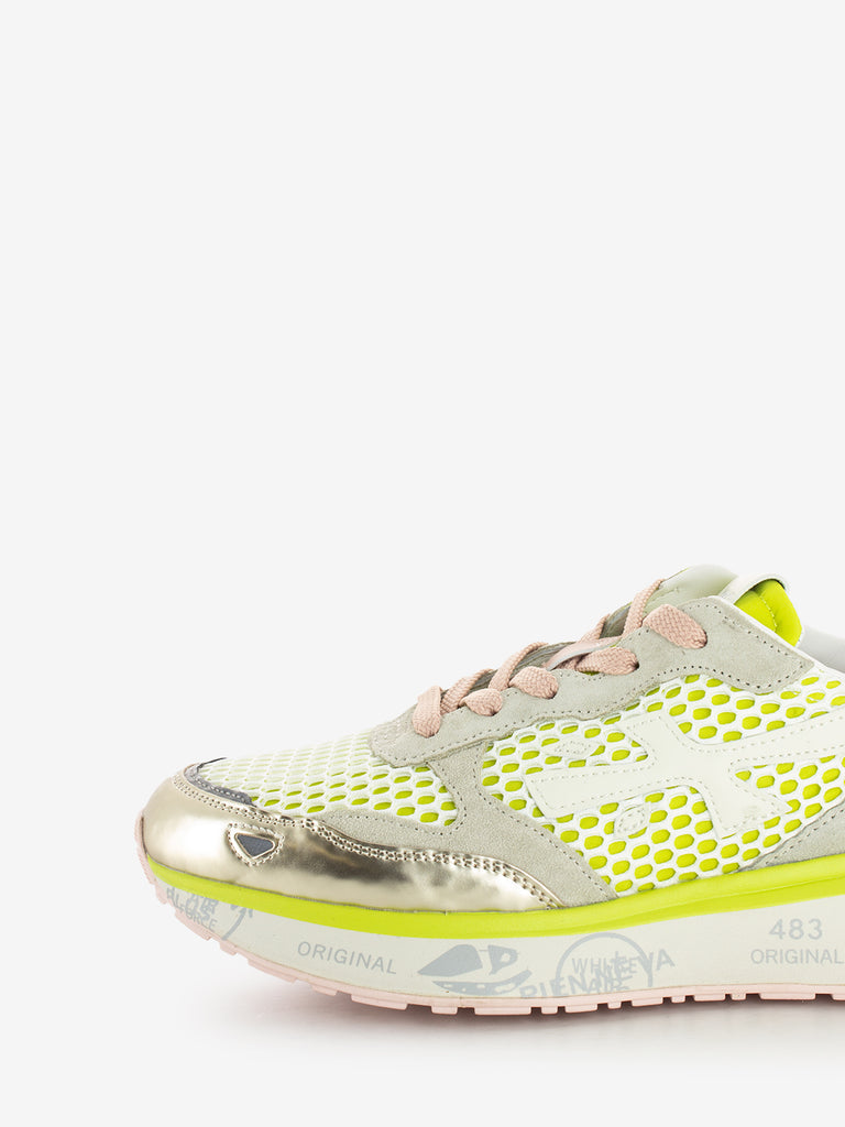 PREMIATA - Sneaker Lauryn lime / bianco