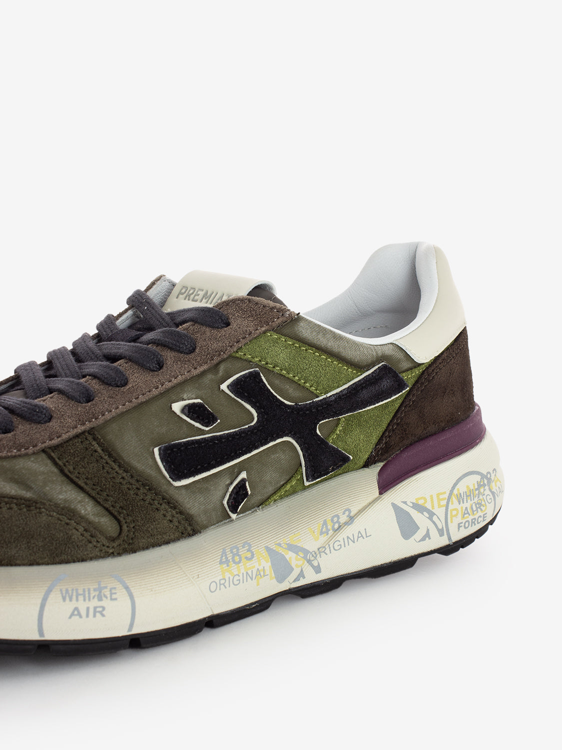 Mick Military green / brown sneakers