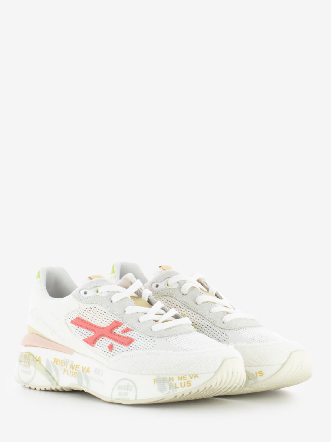 Moe Run 6736 white / pink sneakers
