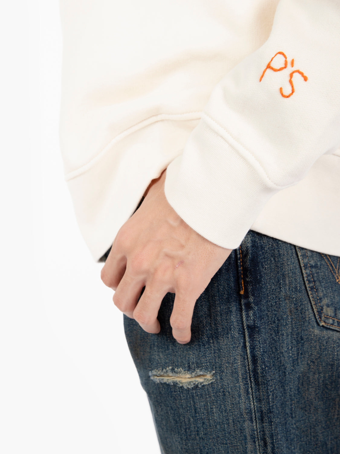 Echo lake ecru sweatshirt