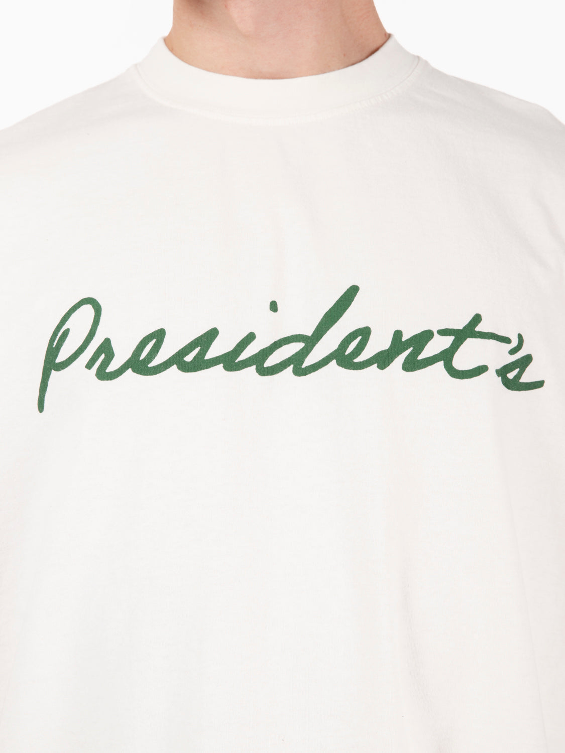 Ecru printed logo jersey t-shirt