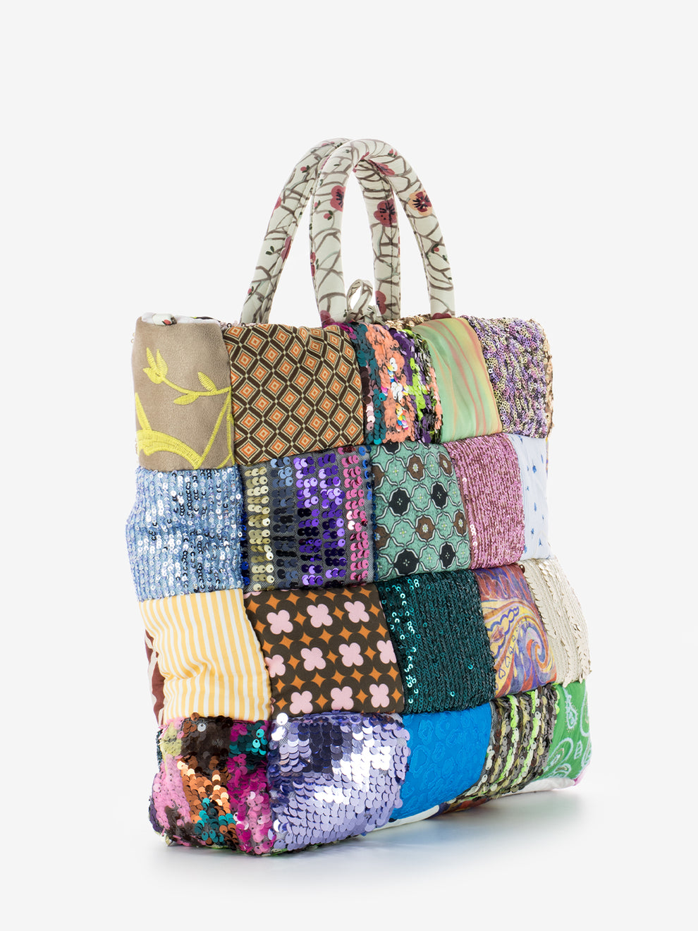 Borsa Patris grande patch multicolor