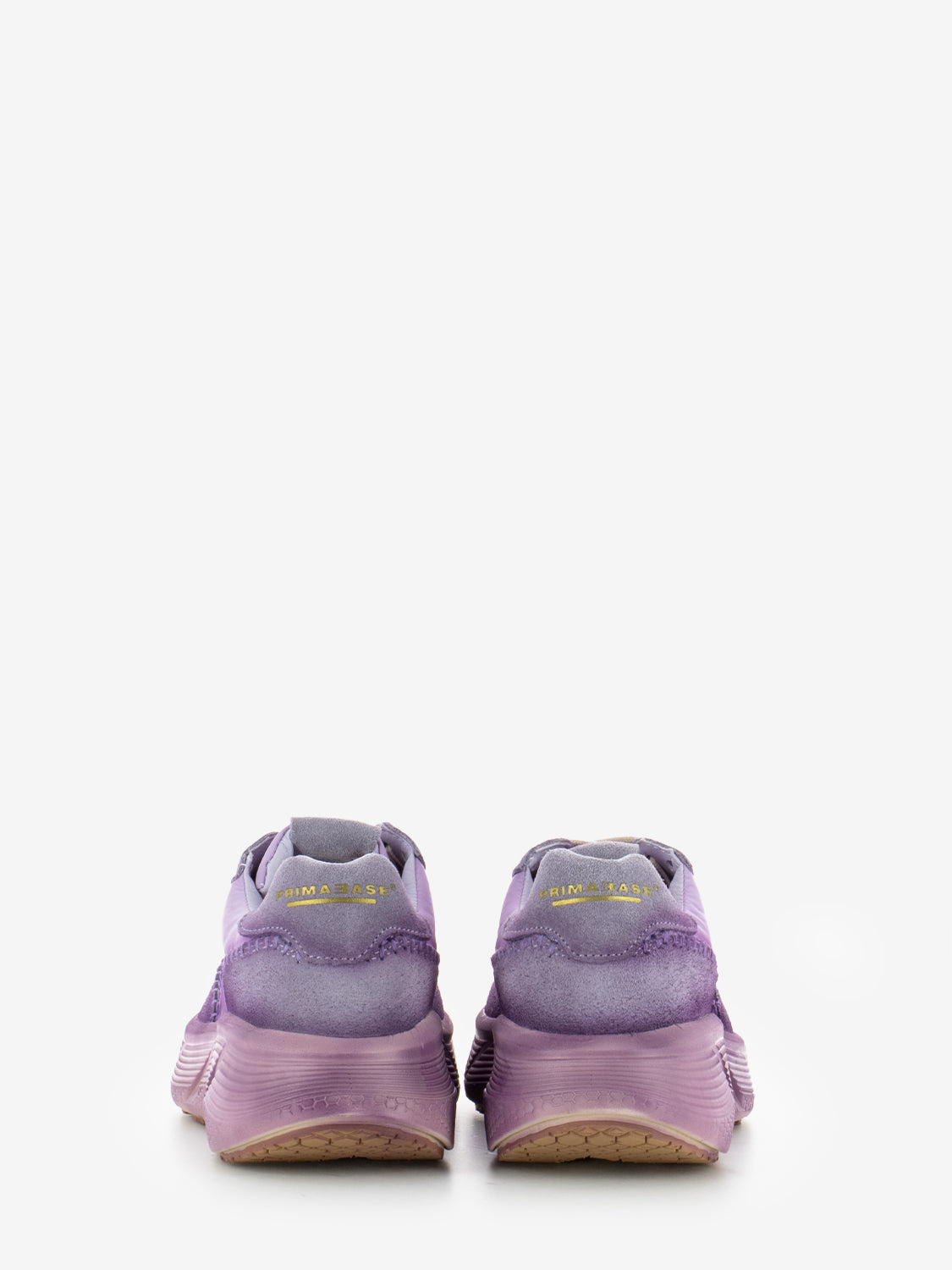 Sneakers in tessuto e suede viola