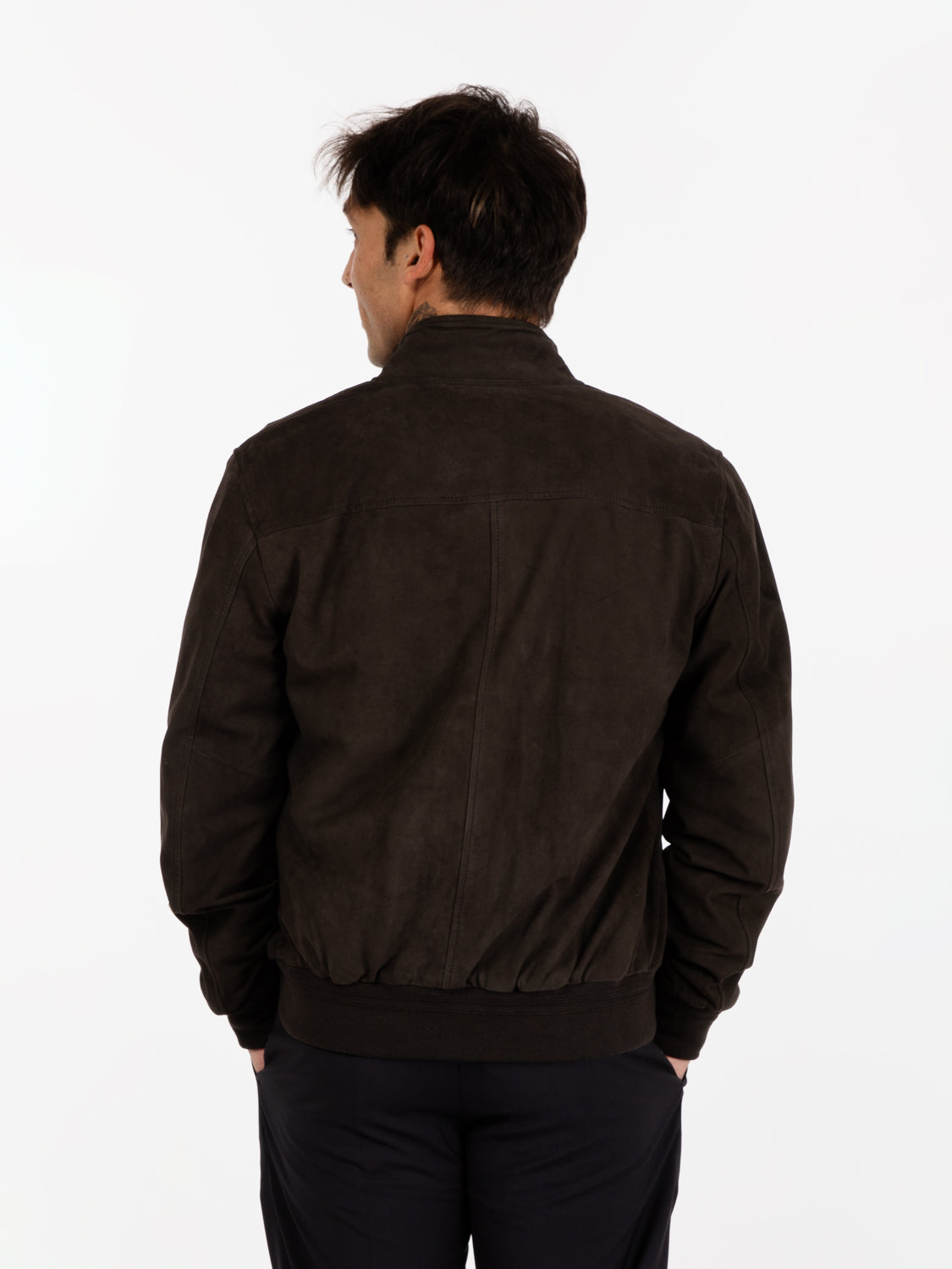 Dark brown suede jacket