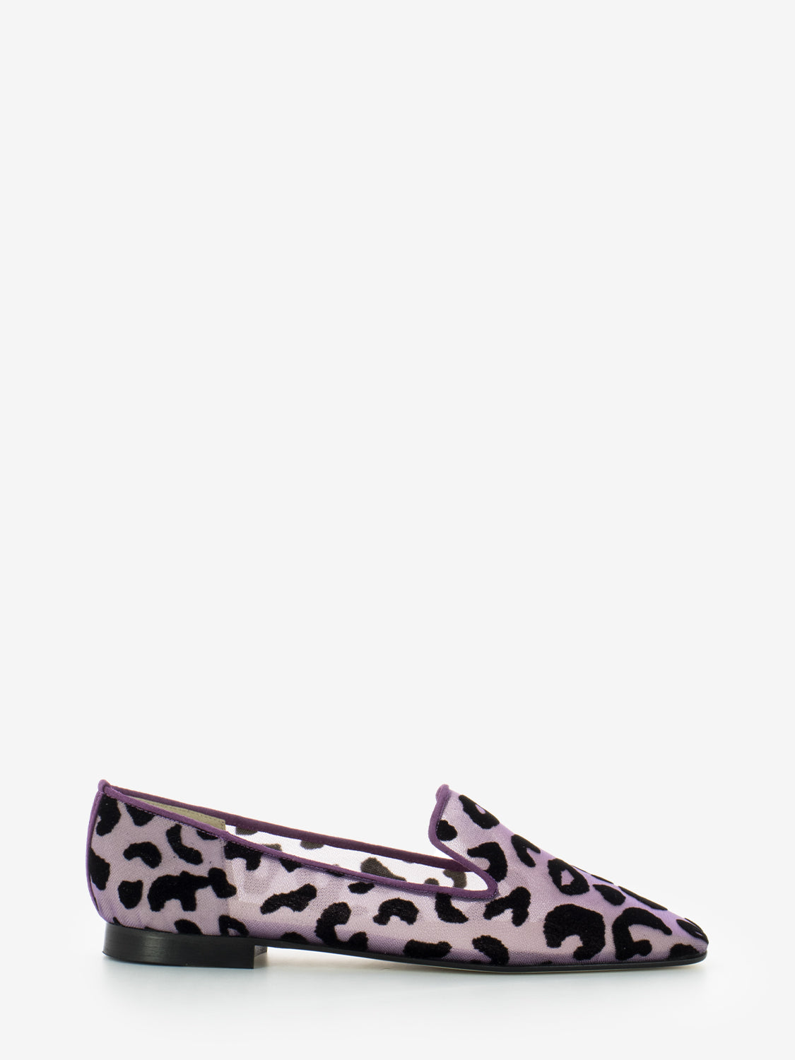 Purple jaguar net ballerina