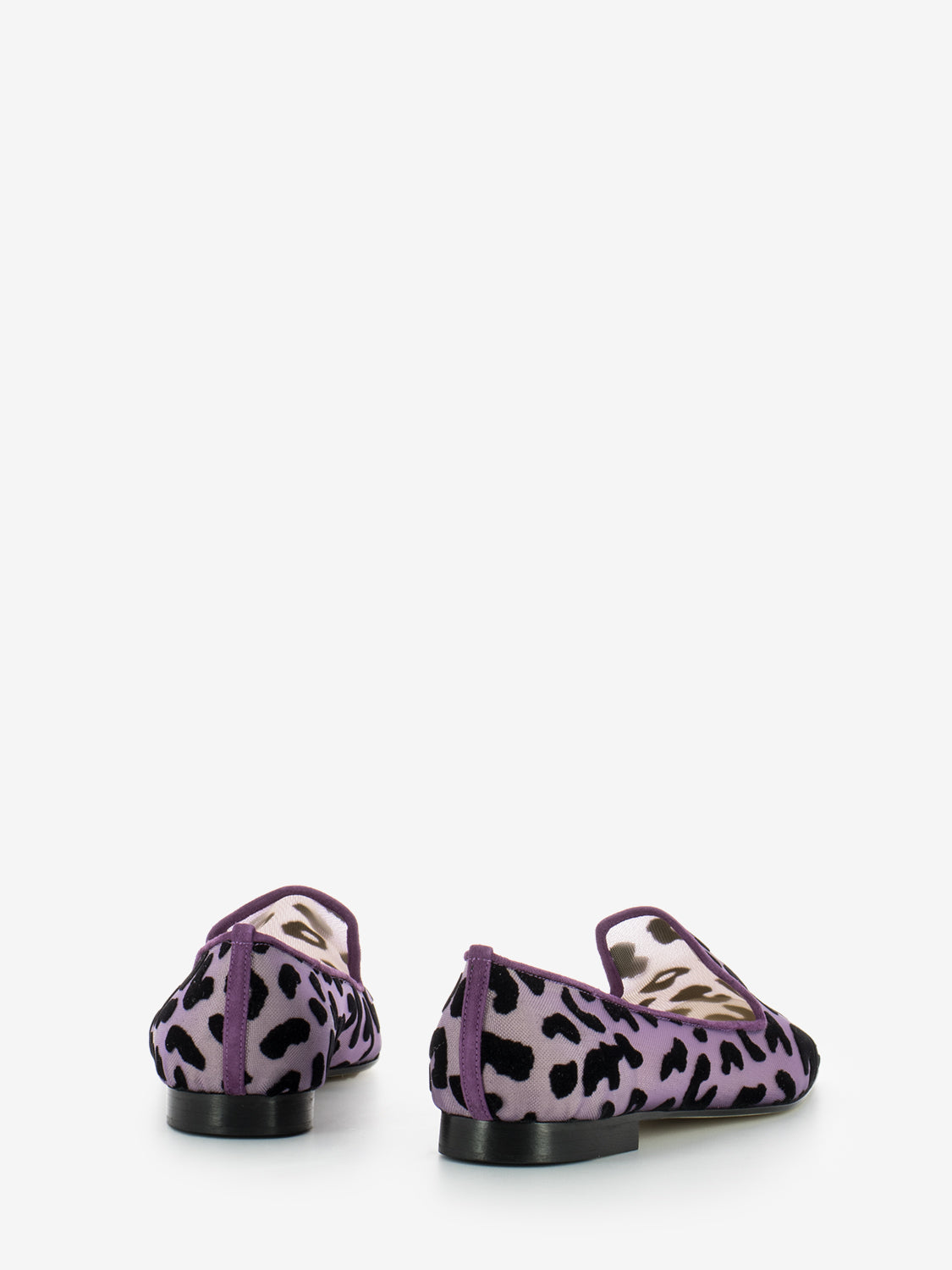 Purple jaguar net ballerina