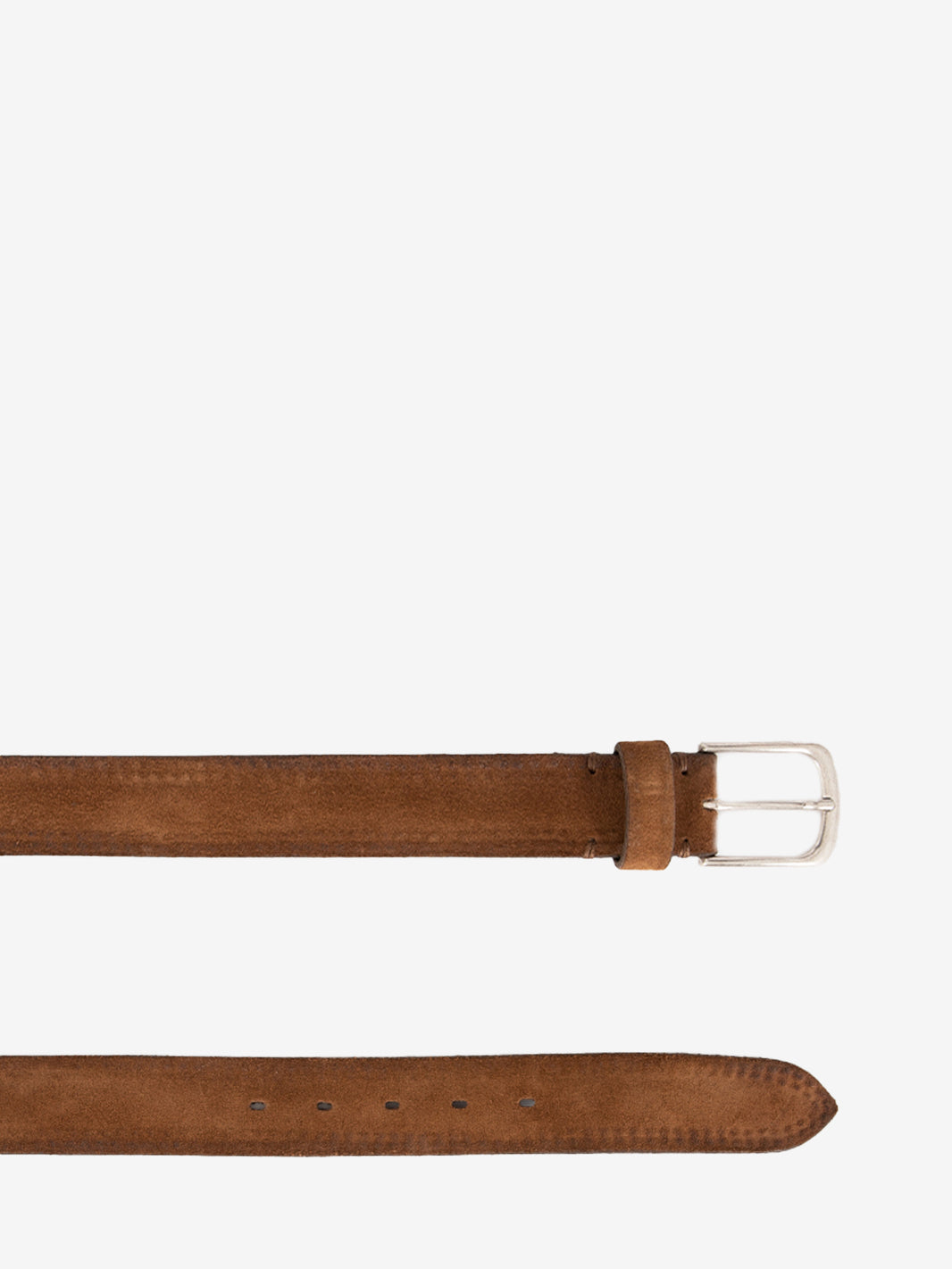 Brown suede belt