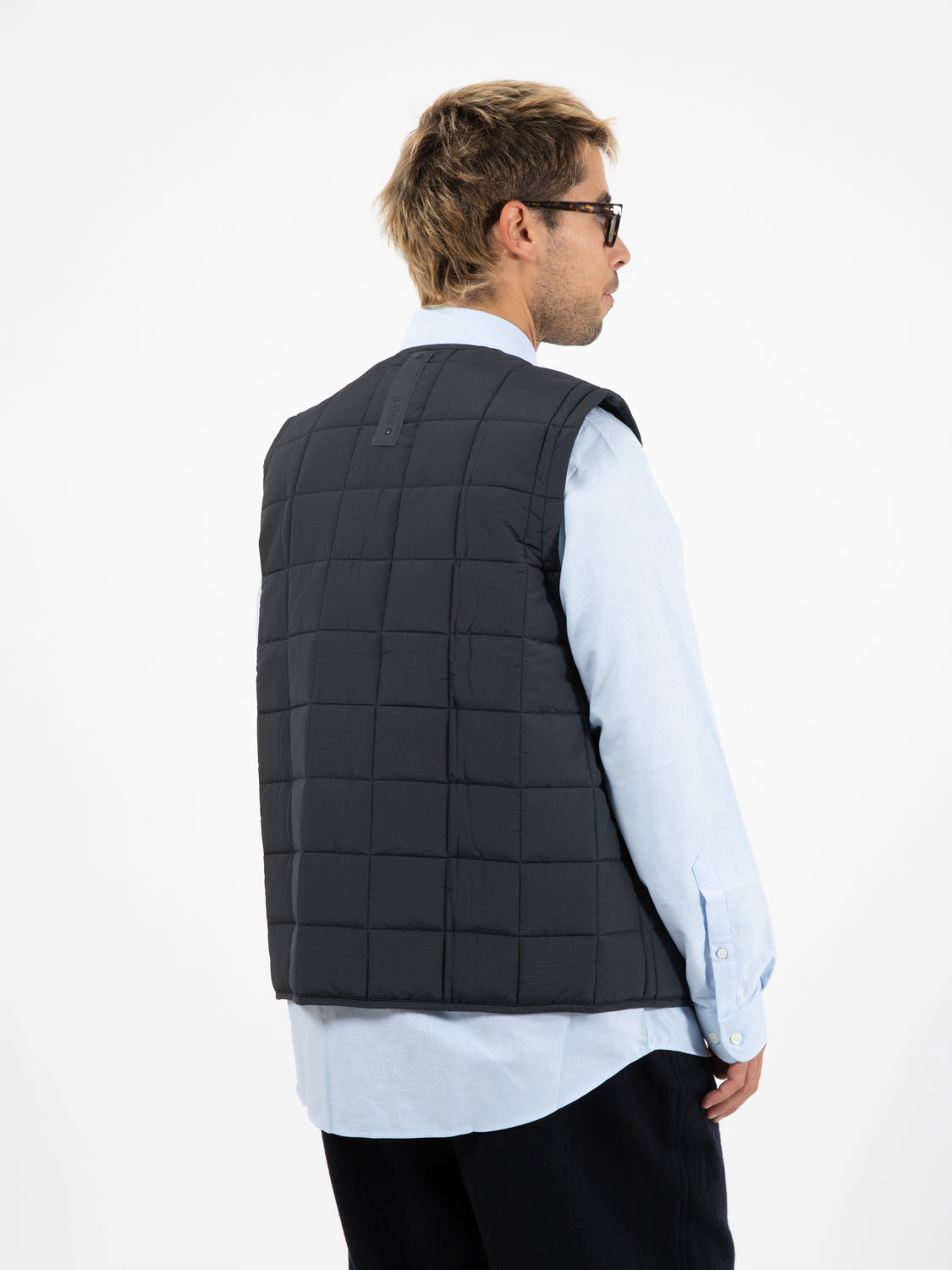 Navy Quilted Liner Vest