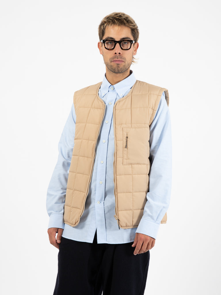 RAINS - Gilet liner trapuntato sand