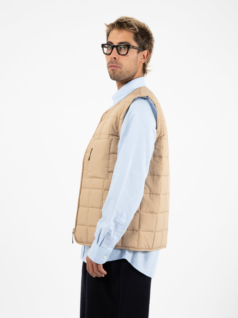 RAINS - Gilet liner trapuntato sand