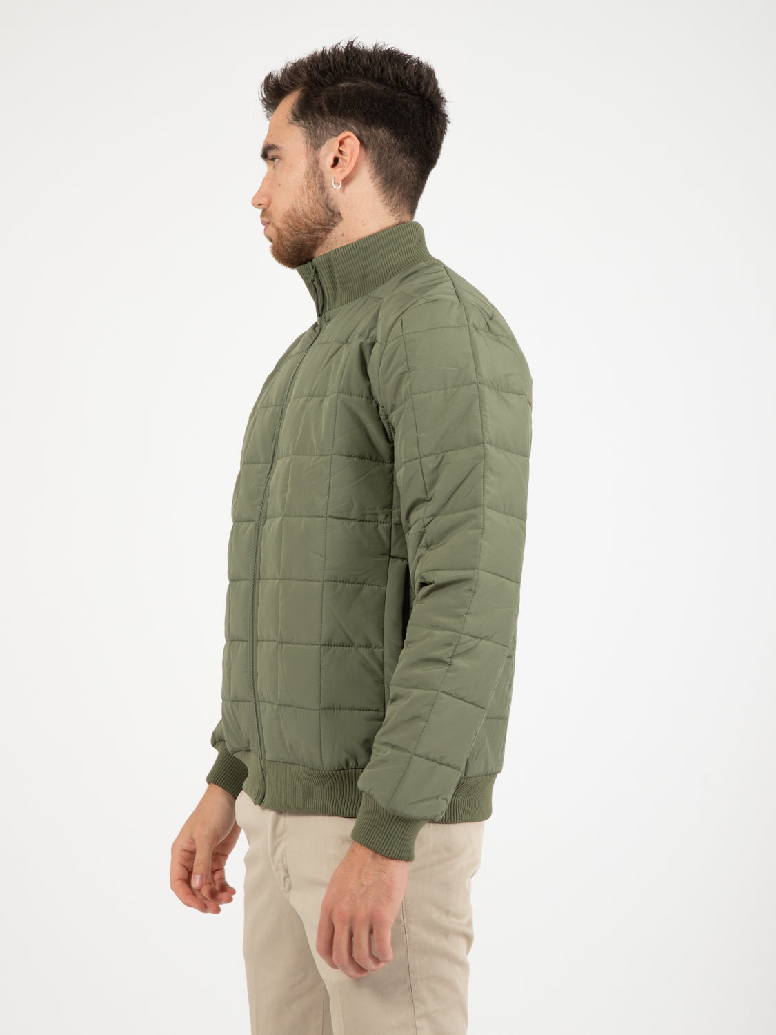 Liner high neck jacket evergreen